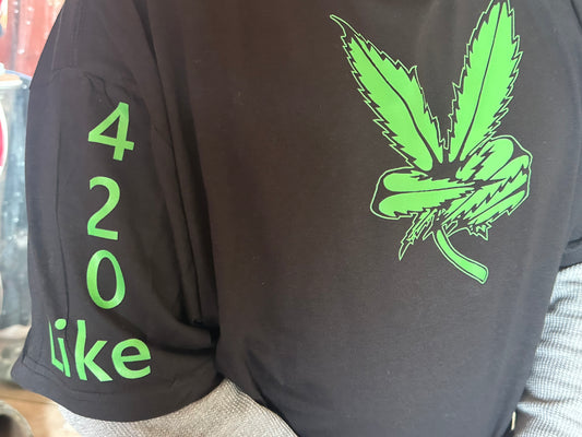 Peace leaf with sleeve decal